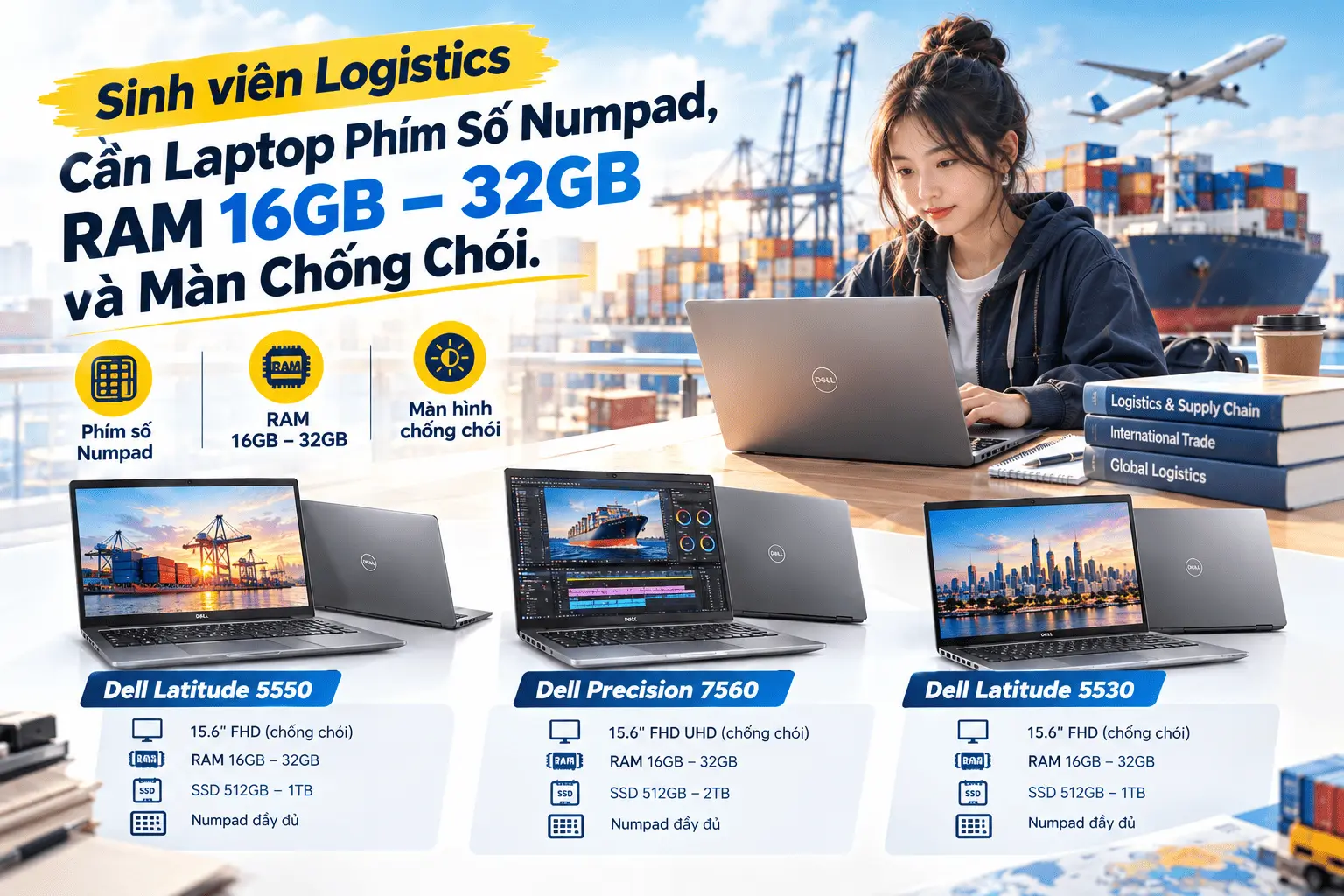 Sai Lầm "Đắt Giá" Khi Chọn Laptop Cho Sinh Viên Logistics & Giải Pháp Máy Chuẩn Từ H2Tech
