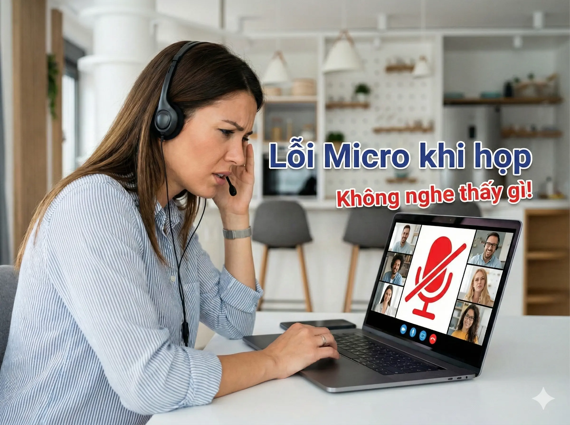 Micro không hoạt động khi họp Zoom/Teams – Nguyên nhân & Cách Xử Lý + Gợi Ý Laptop H2Tech phù hợp