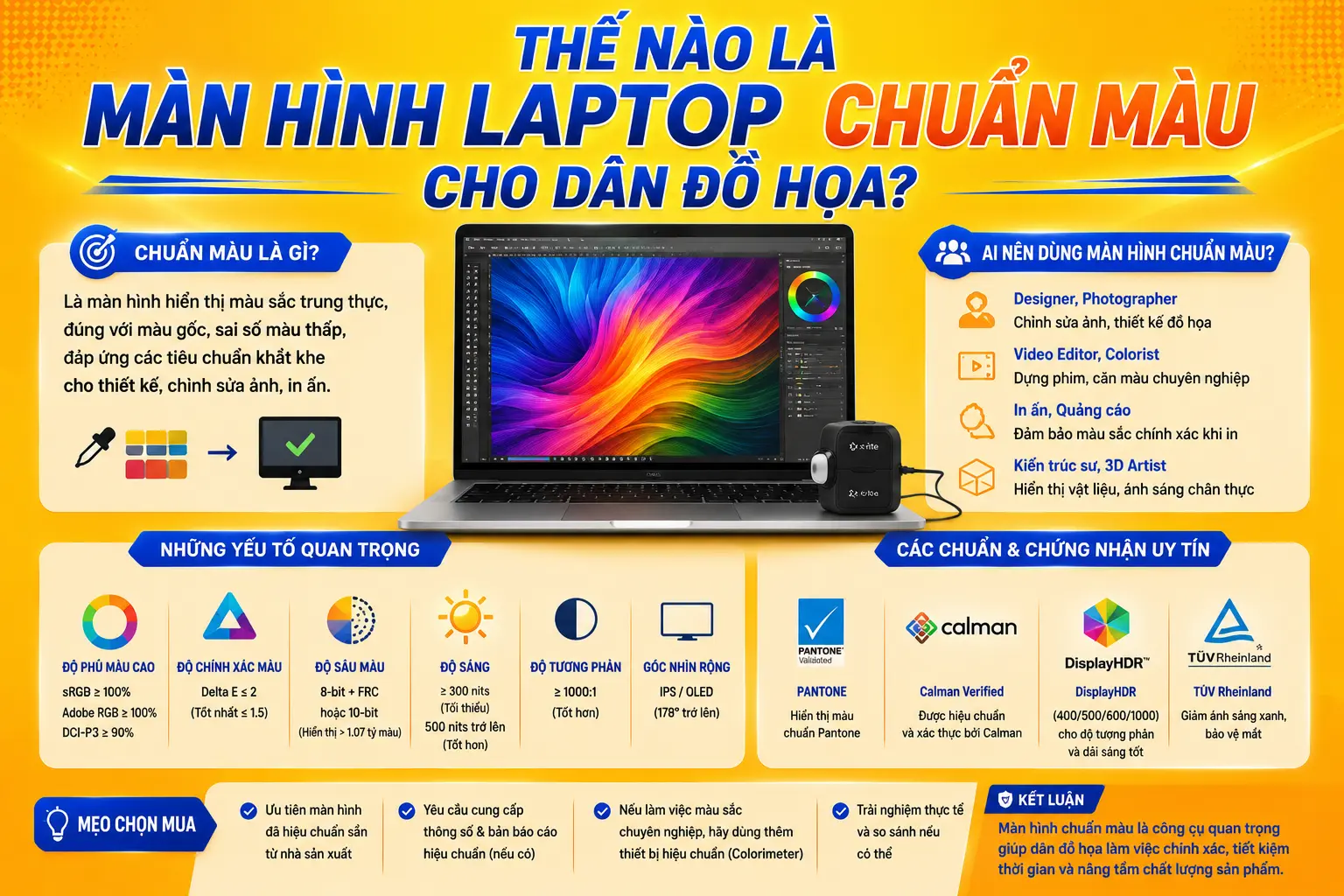 Thế Nào Là Màn Hình Laptop Chuẩn Màu Cho Dân Đồ Họa?