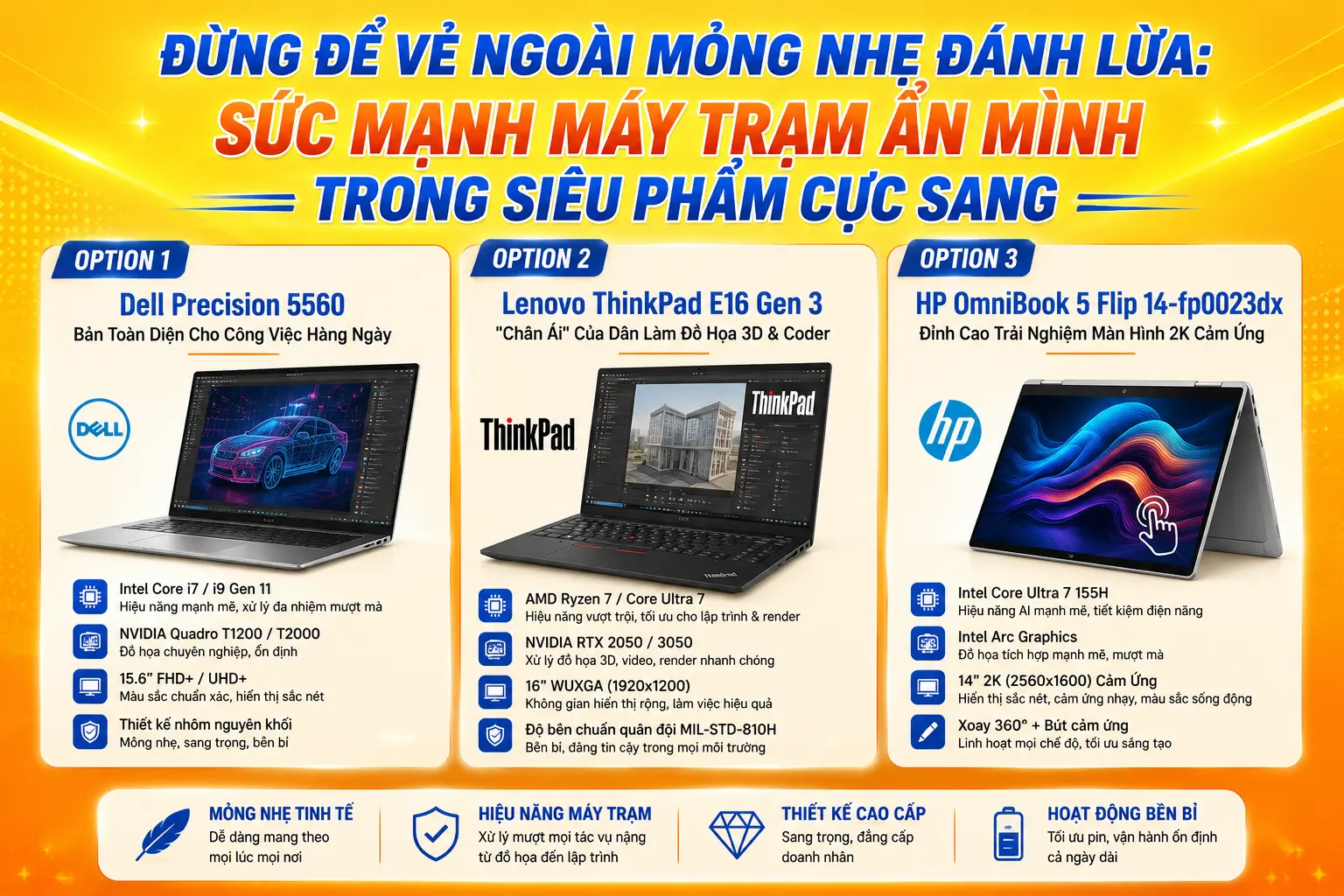 Đừng Để Vẻ Ngoài Mỏng Nhẹ Đánh Lừa: Sức Mạnh Máy Trạm Ẩn Mình Trong Siêu Phẩm Cực Sang