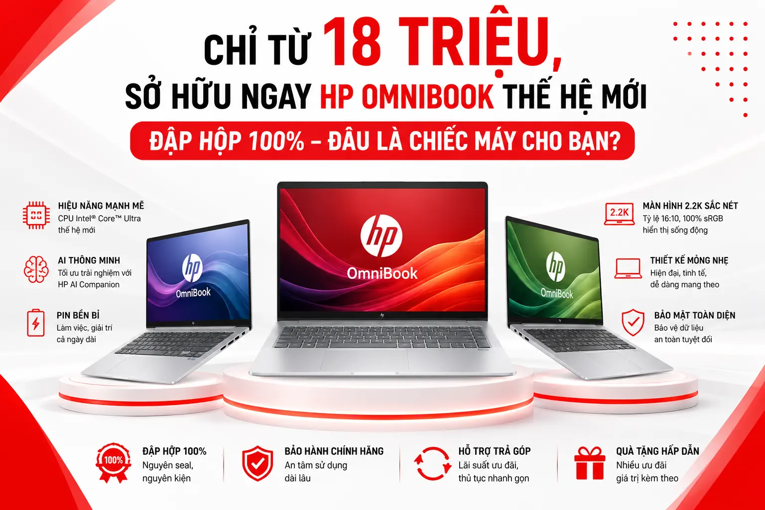 Chỉ Từ 18 Triệu, Sở Hữu Ngay HP OmniBook Thế Hệ Mới Đập Hộp 100% – Đâu Là Chiếc Máy Cho Bạn?