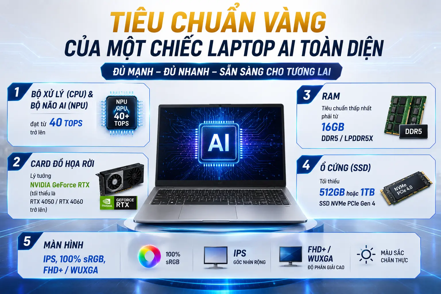 Tiêu Chuẩn Cấu Hình Laptop AI Đáng Mua Nhất
